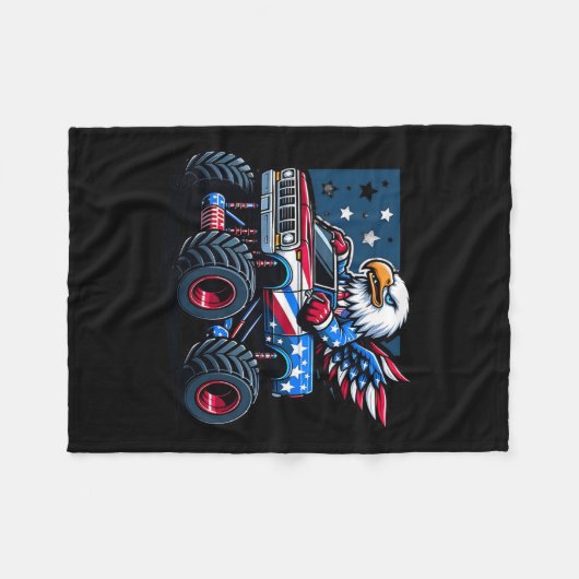 van juli Shirten jongens Kinder Amerikaanse vlag v Fleece Deken (Voorkant (Horizontaal))