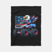 van juli Shirten jongens Kinder Amerikaanse vlag v Fleece Deken (Voorkant)