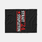 Van juli Stapleton Straat Amerikaans Patriottisch Fleece Deken (Voorkant (Horizontaal))