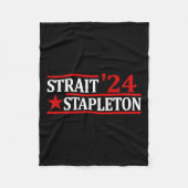 Van juli Stapleton Straat Amerikaans Patriottisch Fleece Deken (Voorkant)
