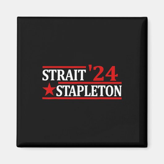 Van juli Stapleton Straat Amerikaans Patriottisch Magneet (Voorkant)