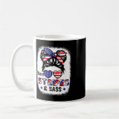 van juli Star Stripes S VS vlag Patriottisch Kinde Koffiemok (Links)