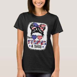 van juli Star Stripes S VS vlag Patriottisch Kinde T-shirt