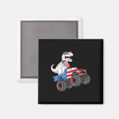 Van Juli T Rex Dino Trex Dinosaurus Monster Truck  Magneet (Voorkant / Achterkant)