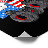 Van Juli T Rex Dino Trex Dinosaurus Monster Truck  Poster (Hoek)