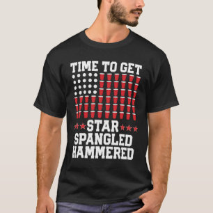van juli T Shirt geschenk bier pong Amerikaanse vl