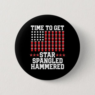 van juli T Shirt geschenk bier pong Amerikaanse vl Ronde Button 5,7 Cm