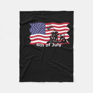 van juli t Shirten iwo jima Fleece Deken