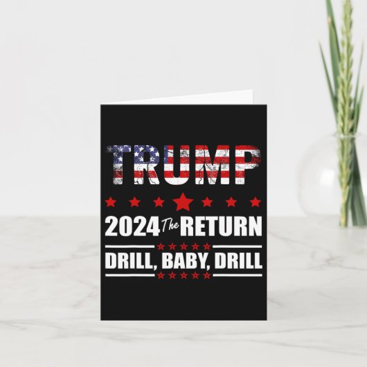 van juli Trump 2024 Boor Ba Kaart (Voorkant)