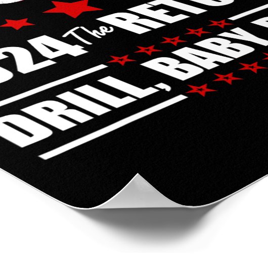 van juli Trump 2024 Boor Ba Poster (Hoek)