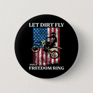 Van Juli Vuilfiets Motorcross Amerika Biker Mannen Ronde Button 5,7 Cm