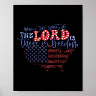 Van juli, waar de Geest van de Heer is, is F Poster