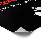 Van Juli Zwangerschap Shirt Lil' voetzoeker op de  Poster (Hoek)