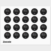 van juli zwangerschapsaankondiging ronde sticker (Vel)