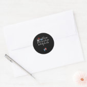 van juli zwangerschapsaankondiging ronde sticker (Envelop)