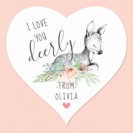 Van jullie Kinder Valentijnsdag Favor Hart Sticker