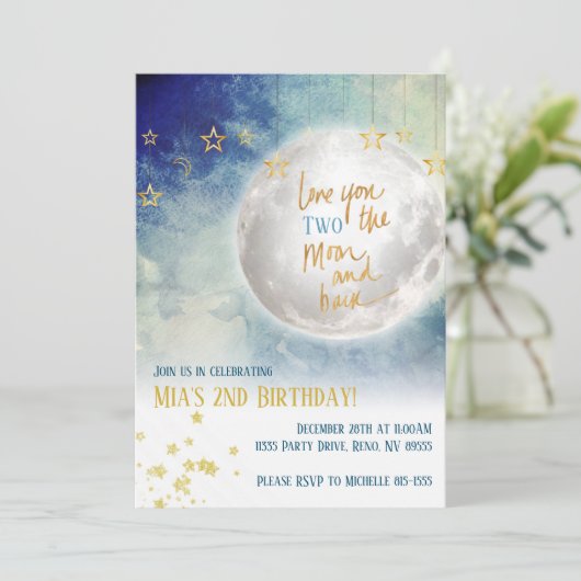 Van jullie twee de maan en terug kaart (Staand voorkant)