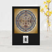 Van Kalachakra van Mandala B- Wenskaart Kaart (Gele Bloem)
