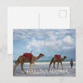 “Van Kenia's kust met liefde – Diani Beach” Briefkaart (Voorkant / Achterkant)