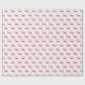 Van kerstcadeaupapier voor kerstfeestdagen cadeaupapier (Vlak)