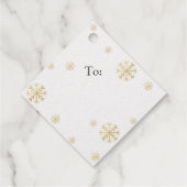 Van kerstcadeautje met kerstcadeaus Cadeau met sno Bedankjes Labels (Achterkant)