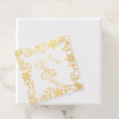 Van kerstcadeautje met kerstcadeaus Cadeau met sno Bedankjes Labels (Met doos)