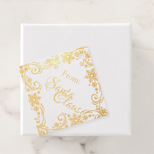 Van kerstcadeautje met kerstcadeaus Cadeau met sno Bedankjes Labels (Met doos)