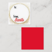 Van kerstcadeautjes Labels (Voorkant / Achterkant)