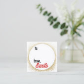 Van kerstcadeautjes Labels (Staand voorkant)