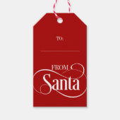 Van kerstfeestcadeauLabels uit Santa Claus Cadeaulabel (Voorkant)