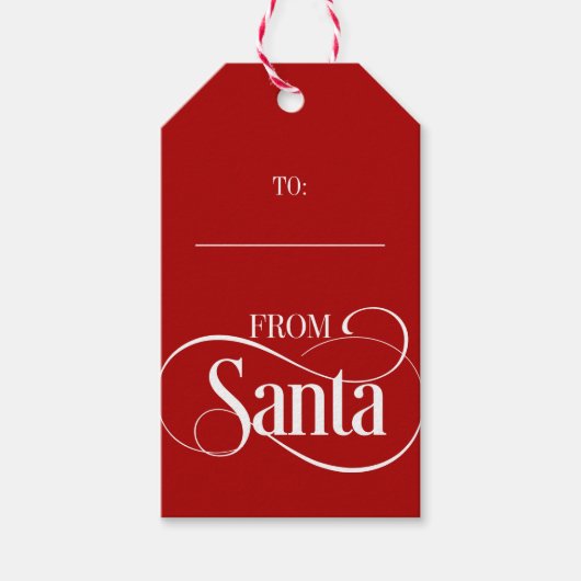 Van kerstfeestcadeauLabels uit Santa Claus Cadeaulabel (Voorkant)