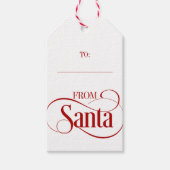Van kerstfeestcadeauLabels uit Santa Claus Cadeaulabel (Voorkant)
