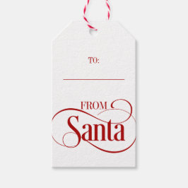 Van kerstfeestcadeauLabels uit Santa Claus Cadeaulabel