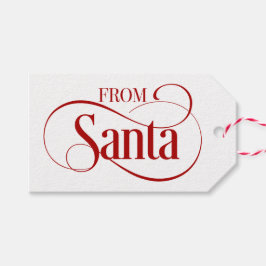 Van kerstfeestcadeauLabels uit Santa Claus Cadeaulabel