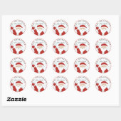 Van Kerstman tot Kerstmis Ronde Sticker (Vel)