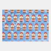 Van kerstmis van kerstmis tot meisjesnaam inpakpapier vel (Voorkant 3)