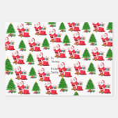 Van kerstmis van kerstmis tot meisjesnaam inpakpapier vel (Voorkant)