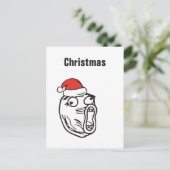 Van Kerstmis van Memes van de Sleeplijn De tekst Feestdagenkaart (Staand voorkant)