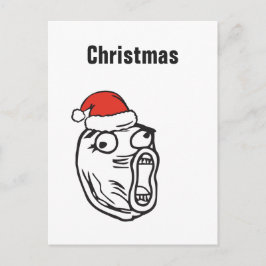 Van Kerstmis van Memes van de Sleeplijn De tekst Feestdagenkaart