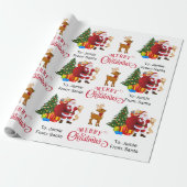 Van kerstrenrenrenrendiertje uit de naam van het k cadeaupapier (Uitgerold)