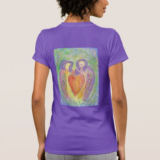 van Kind Guardian Angels Art Women's T-Shirts (Achterkant)