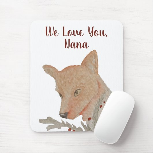 Van Kinder grootmoeder Festive Fox Muismat (Met muis)