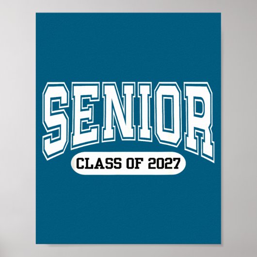 Van klas 2027 afstudeer senior achterkant poster (Voorkant)