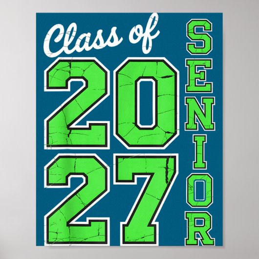 Van klas 2027 Senior 27 High Poster (Voorkant)