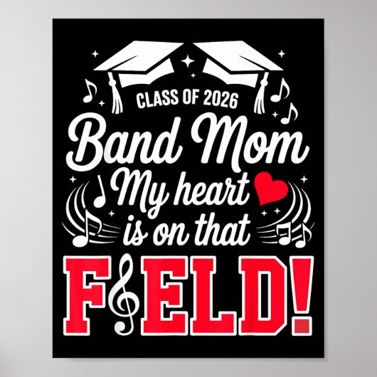 Van Klas Band Moeder Hart Veld Poster (Voorkant)