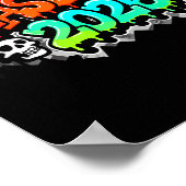 Van klas eindexamen graffiti streetwear drip poster (Hoek)