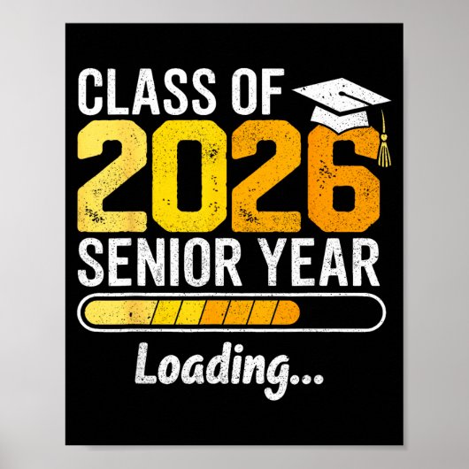 Van klas senior laden senior afstuderen poster (Voorkant)