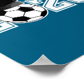 Van klas senior voetbal middelbare school poster (Hoek)
