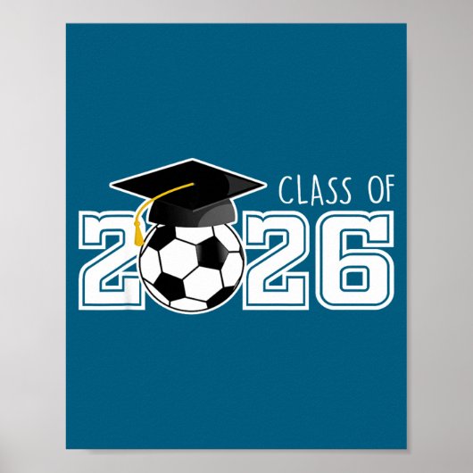 Van klas senior voetbal middelbare school poster (Voorkant)