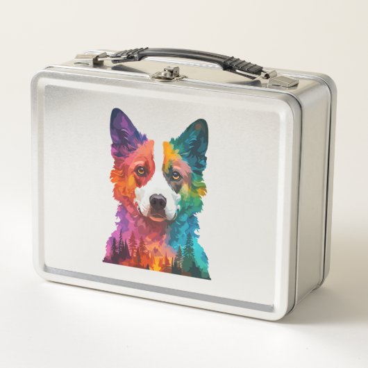 van Kleurrijke hond (Voorkant)